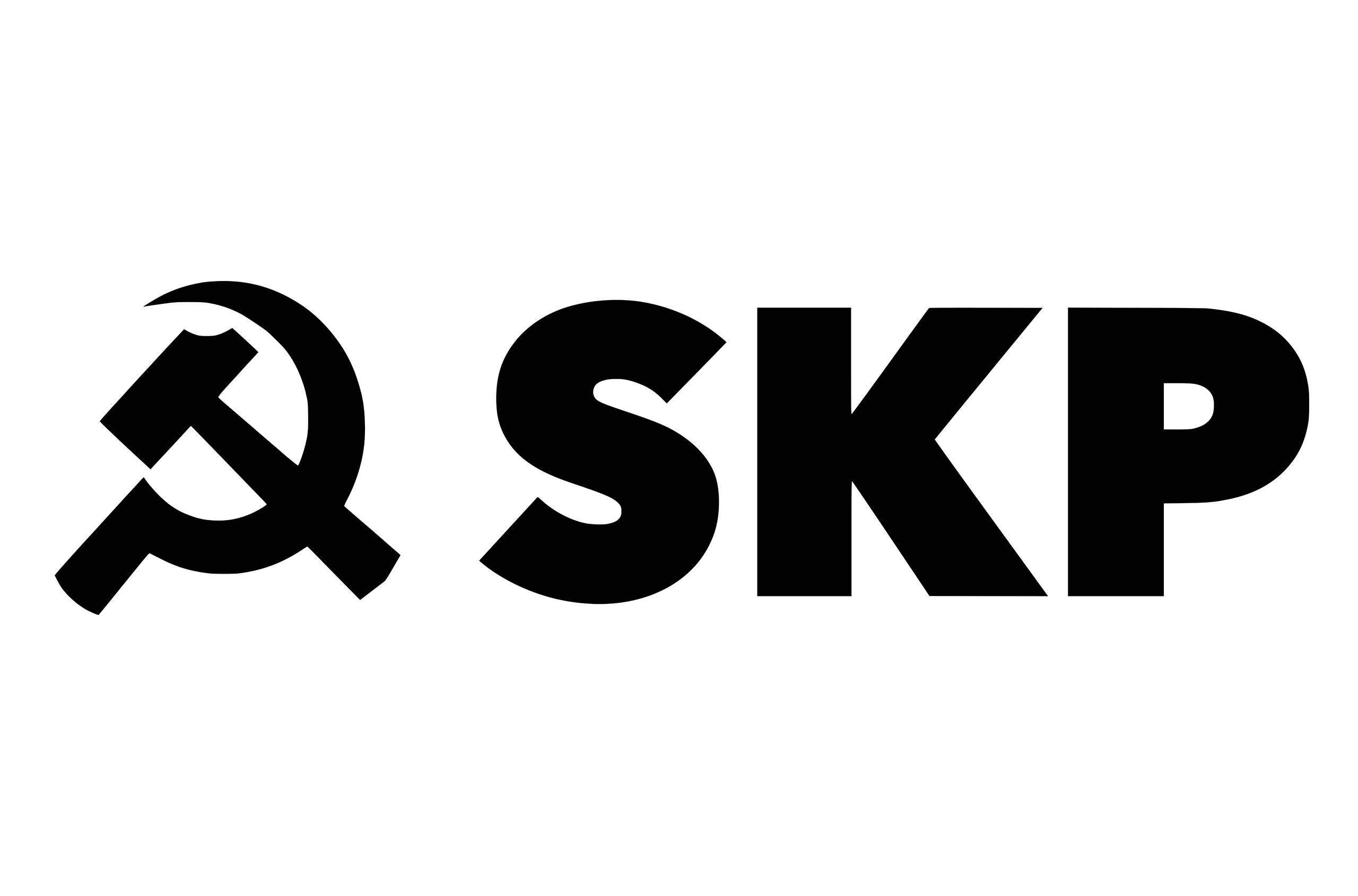 Med hammaren och skäran och beteckningen SKP återfinns valsedlarna för Sveriges Kommunistiska Parti i vallokalerna 2022.