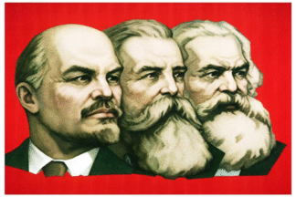 Posters 420 x 297 mm: Marx, Engels, Lenin